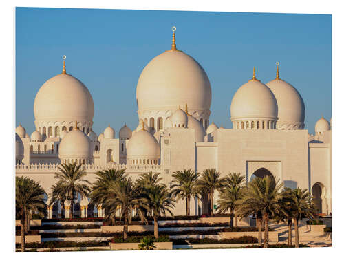 Foam board print Sheikh Zayed Grand Mosque, Abu Dhabi