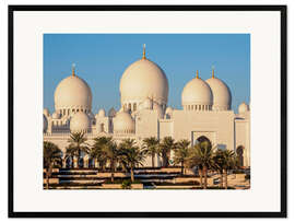 Gerahmter Kunstdruck Scheich-Zayid-Moschee, Abu Dhabi