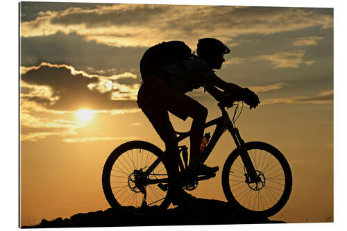 Gallery Print Mountainbiker auf der Kampenwand