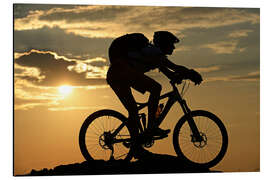 Magnettafel Mountainbiker auf der Kampenwand