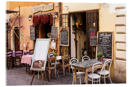 Acrylic print Typical Italian restaurant