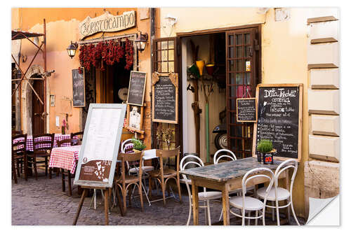 Selvklebende plakat Typical Italian restaurant