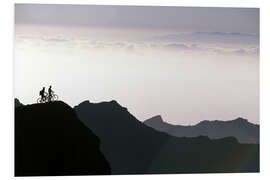 Foam board print Mountain biking, Masca Gorge