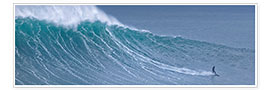 Wall print  Surfer in a wave, Nazare, Portugal - Gerken &amp; Ernst
