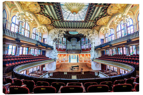 Leinwandbild Palau de la Musica Catalana