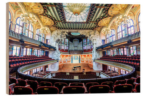 Stampa su legno Palau de la Musica Catalana