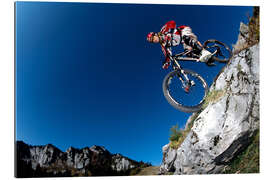 Gallery print Mountain bikers on the Kampenwand