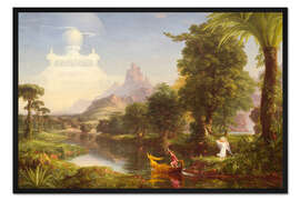 Gerahmter Kunstdruck Die Reise des Lebens, die Jugend