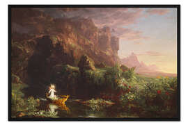 Gerahmter Kunstdruck Die Reise des Lebens, die Kindheit