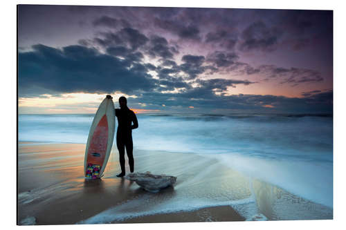 Aluminiumsbilde Surfer on Westerland Beach