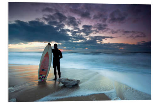 Foam board print Surfer on Westerland Beach