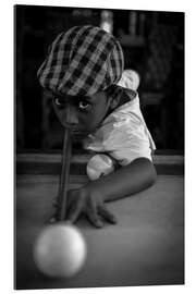 Gallery Print Junge beim Billard