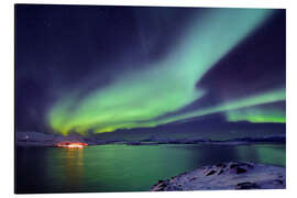 Magnettafel Polarlicht über Tromsø