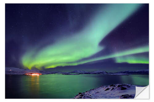 Wall sticker Northern lights over Tromsø