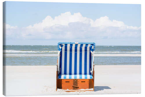 Canvas print Beach chair on the beach