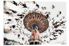 Foam board print Chain carousel at the Munich Oktoberfest