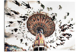 Gallery print Chain carousel at the Munich Oktoberfest