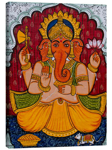 Stampa su tela Ganesha o Ganpati