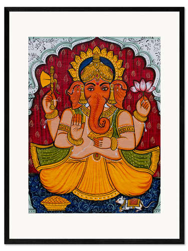 Framed art print Ganesha or Ganpati
