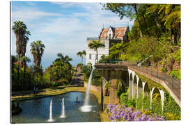 Gallery print Lake and water features in the botanical garden