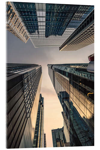 Acrylic print Hong Kong financial center