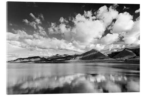 Acrylglasbild Fjord Borgarfjördur bei Borganes, Island