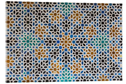 Acrylglasbild Mudejar-Fliesen im Alcázar von Sevilla