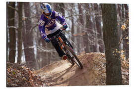 Magnettafel Downhill-Radrennfahrer