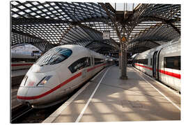 Tableau en plexi-alu Gare centrale de Cologne, Intercity ICE