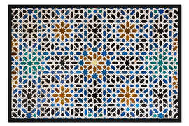 Gerahmter Kunstdruck Mudejar-Fliesen im Alcázar von Sevilla
