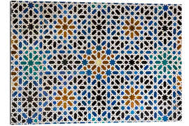 Galleriataulu Mudejar tiles in the Alcazar of Seville