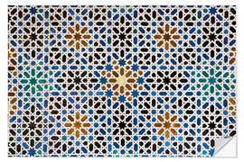 Naklejka na ścianę Mudejar tiles in the Alcazar of Seville