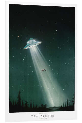 Foam board print Alien abduction