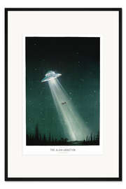 Gerahmter Kunstdruck Entführung durch Außerirdische