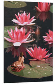 Aluminium print Water lily nymph