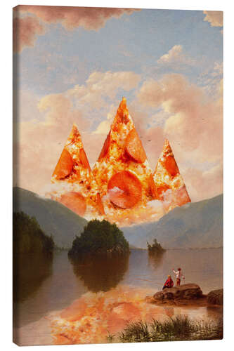 Canvas-taulu Pizza mountains