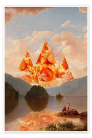 Plakat Pizza mountains