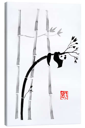 Leinwandbild Panda in seinem Baum 04