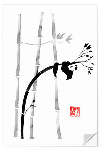 Wandsticker Panda in seinem Baum 04