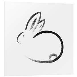 Foam board print Minimalistic bunny