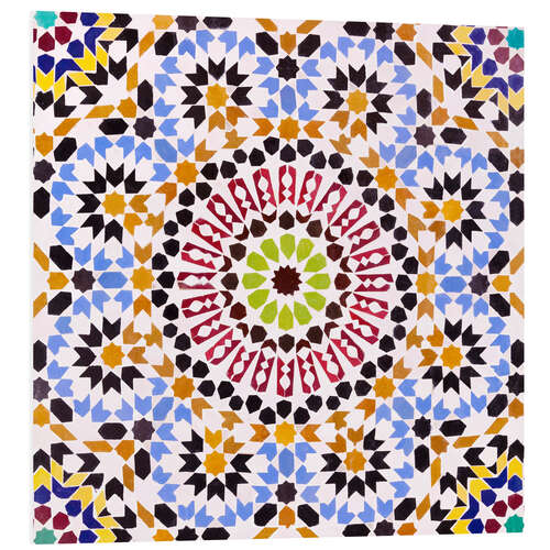 Foam board print Moroccan tiles