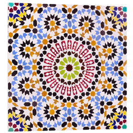 Foam board print Moroccan tiles