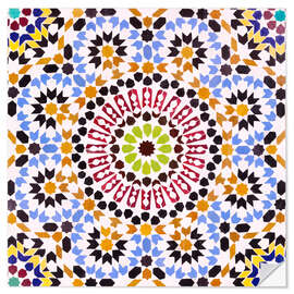 Muursticker Moroccan tiles