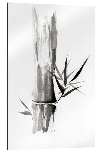 Gallery print Bamboo stem with leaves