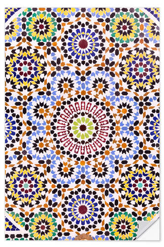 Naklejka na ścianę Moroccan tiles