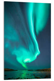 Gallery print Northern lights over Borgarnes