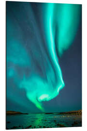 Magnettafel Nordlichter über Borgarnes