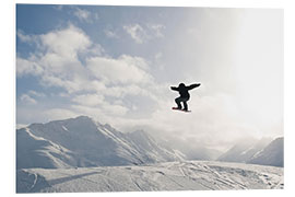 Foam board print Snowboarder