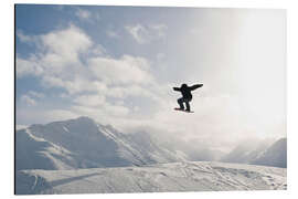 Magnettafel Snowboarder