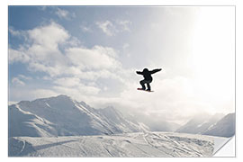 Wandsticker Snowboarder